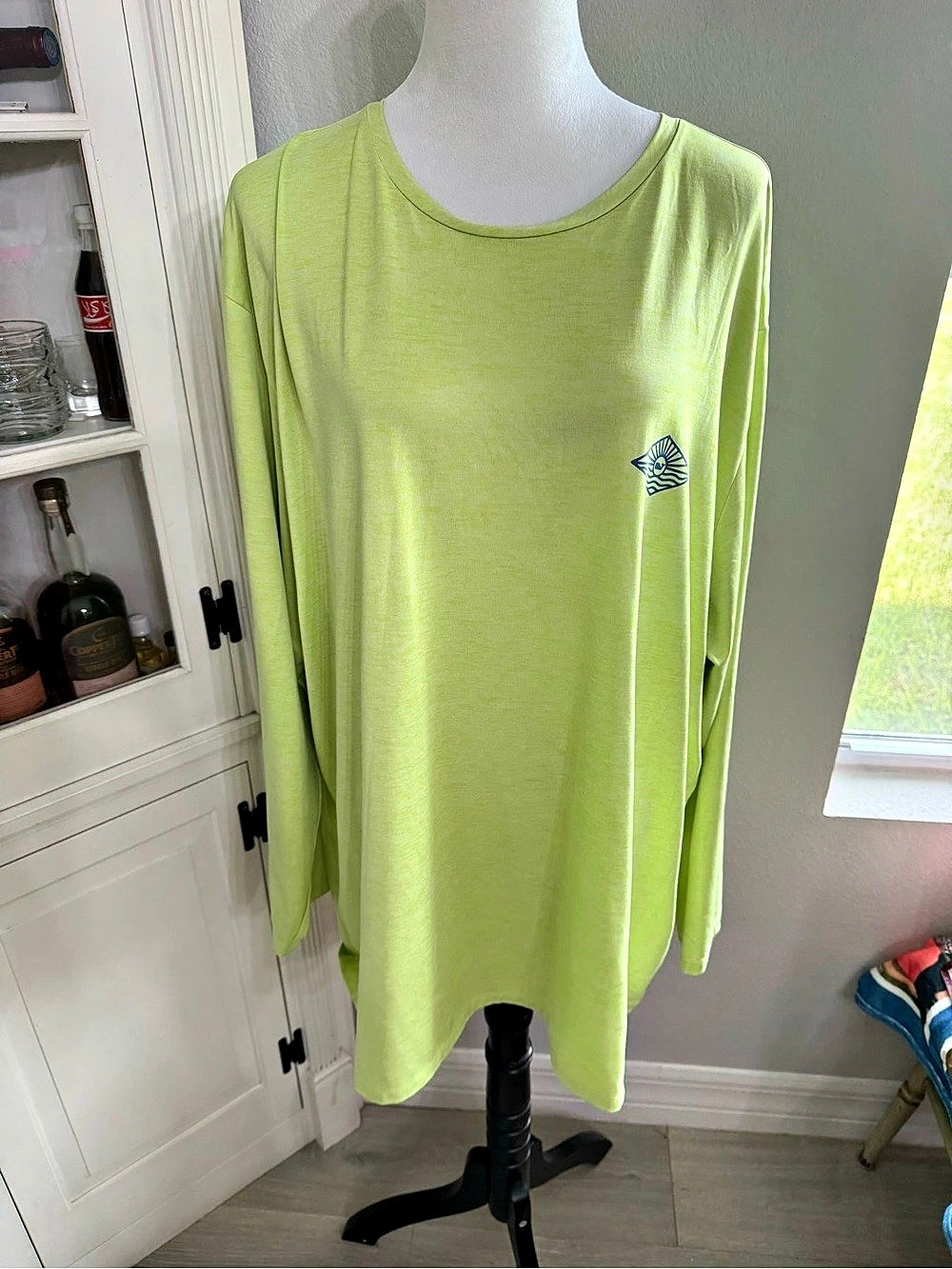 Vineyard Vines Long-Sleeve dryfit Tee Men's Green XXL